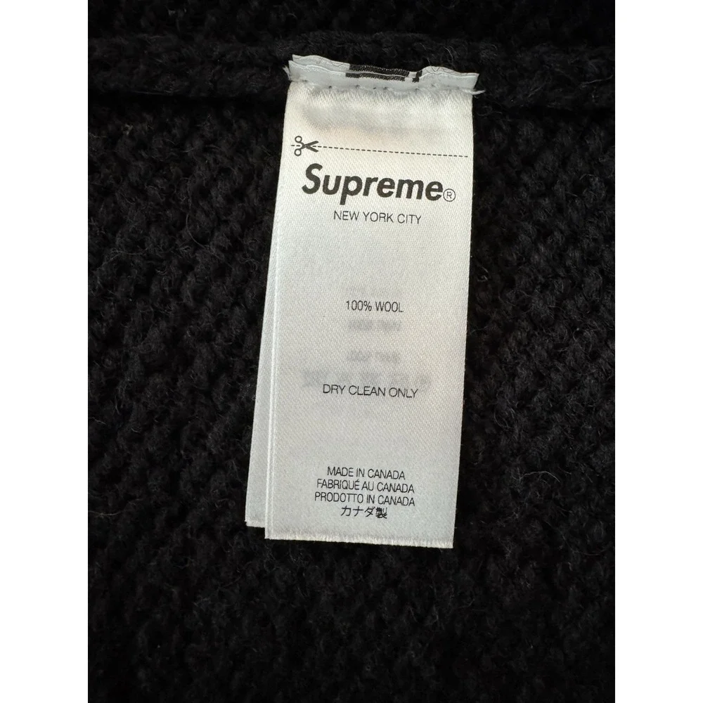 Supreme Child of Hell Cowichan‎ Sweater Black, Red FW24 Mens L. New Coat